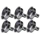Stainless Steel Hip Flask Funnels, Set of 6