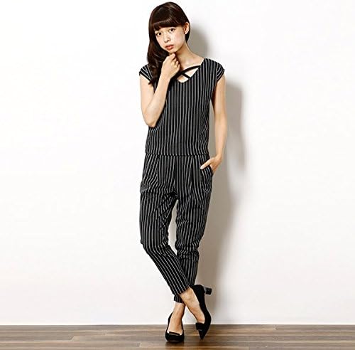 Amazon セシルマクビー Cecil Mcbee ストライプセットアップ2nd 80ブラック M ワンピース チュニック 通販