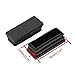 LDEXIN 48x19mm Rectangle Plastic Tubing Inserts End Furniture Table Chair Pipe Leg Plug Black 18pcs