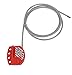 Adjustable Cable Lockout with Vinyl Coated,1/4
