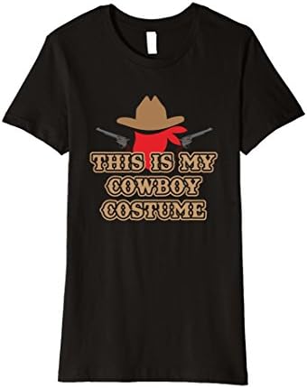 Womens This is my cowboy costume premium t-shirt Country Western Large Black
