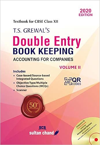 T.S. Grewal's Double Entry Book Keeping (Accounting for Companies)
