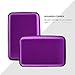 MaxGear RFID Credit Card Holder for Women Credit Card Wallet Protector Metal Credit Card Case Holder Purple