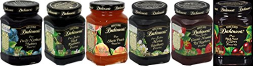 Dickinson's Preserves Variety Pack 10oz Glass Jar (Sampler Pack of 6 Different Flavors)