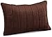 Brentwood Quilted Plush Memory Foam 13 by 18-Inch Pillow, chocolate