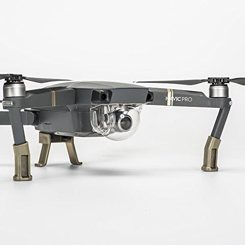 UAVMate DJI Mavic Pro Landing Gear Leg Height Extender Kit Riser Set Stabilizers with Protection Pad
