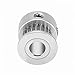 uxcell Timing Pulley Flange Wheel Aluminum 20 Teeth 6.35mm Bore 2mm Pitch for 6mm Belt
