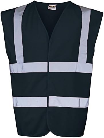 RTY Enhanced Visibility Safety Vest - 7 Colours / Sml - 2XL - True Black - 2XL