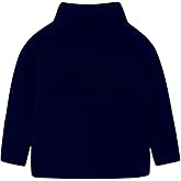 Mud Kingdom Kids Fleece Shirts High Collar Soft Tops Unisex