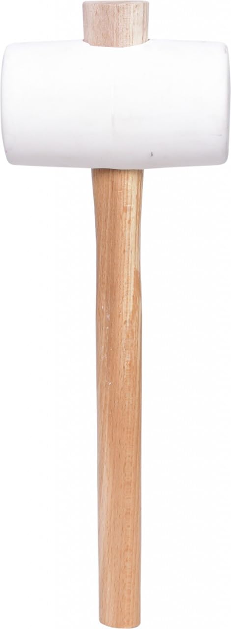 KS Tools 140.1236 Rubber Mallet, White, 735 g