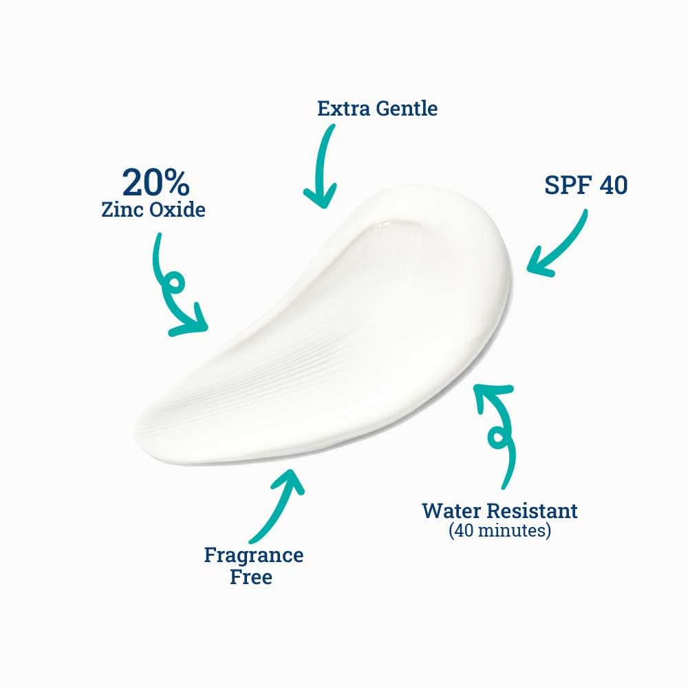 CoTZ Kids Mineral Sunscreen |SPF 40 | Lightweight Sunscreen | No White Cast