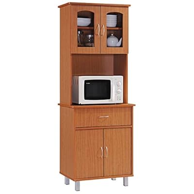 Pemberly Row Cherry Kitchen Cabinet for Stylish Storage Solutions