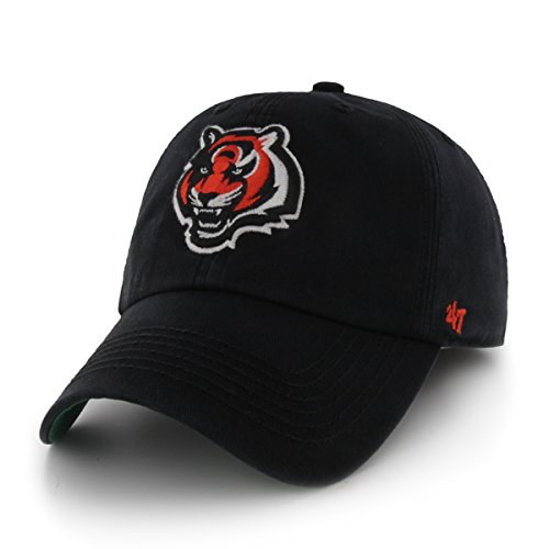 NFL Cincinnati Bengals '47 Brand Franchise Fitted Hat, Black, Small