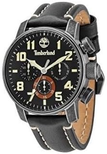 Timberland 14439JSQ-02 Mens Mascoma Black Leather Strap Watch
