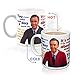 Mister Rogers Sweater Changing Coffee Mug | Add A Hot Beverage And Watch The Sweater Appear | Also Features Mister Rogers Quotes | Holds 16 Ounces