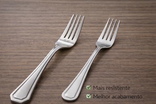 Conjunto de Talheres em Aço Inox Grosso – Qualidade, Design Premium e Máxima Durabilidade (12)