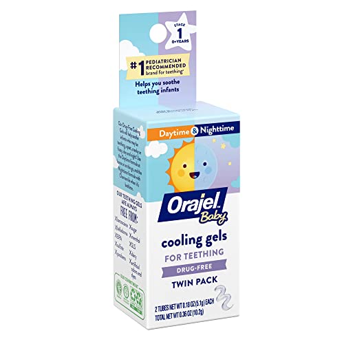 Orajel Baby Daytime & Nighttime Cooling Gels for Teething, DrugFree