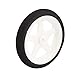 uxcell 2Pcs 1.8mm Shaft Hole RC Plane Tail Tire Lightweight Sponge Wheel D55mm H10mm