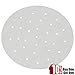 Air fryer Perforated Parchment Paper Liners, Best for Air Fryers, Bamboo Baskets, 100 Per pack, Non Stick, 9 inches, Baking, Steaming all Foods, Eco Friendly, Bonus Recipe E Book