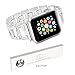 Bling Bands Compatible Apple Watch Band 38mm 42mm Stainless Steel Metal Replacement Wristband Sport Strap Iwatch Nike+, Series 3, Series 2, Series 1, Sport, Edition, 2 Colors (Silver, 38mm)