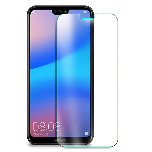Huawei P20 lite Screen protector, KuGi Huawei Nova 3e Screen protector, 9H Hardness HD clear Tempered Glass Screen Protector for Huawei P20 lite / Nova 3e smartphone(Clear)