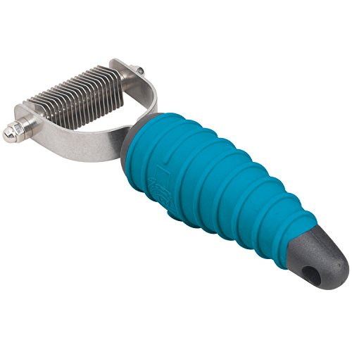 Master Grooming Tools Stripping Tools — Contoured Stripping Tools for Dog Grooming - 20-Blade Style, 6½"