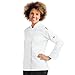 Women’s Long Sleeve Chef Coat/Double Breasted/Plastic Button Reversible Front Closure (S-XL, 2 Colors) (Medium, White)
