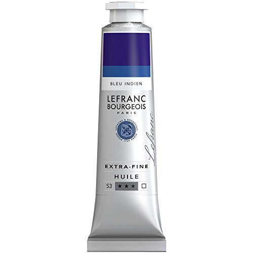 Lefranc Bourgeois Extra-Fine Oil Paint, Artists Quality, Indanthrene Blue, 40ml Tube