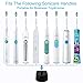 Xpavor Electric Toothbrush Charger Compatible with Phillips Sonicare 2 Series Electric Handles, Fits HealthyWhite FlexCare 3 Series Gum Health EasyClean Sonicare Kids Travel Charger Base Black