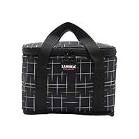 RNUYKE Insulated Dual Compartment Lunch Bag for Men, Women | Double Deck Reusable Lunch Pail Cooler Bag with Shoulder Strap, Large Lunch Box Tote for Work, School (Navy)