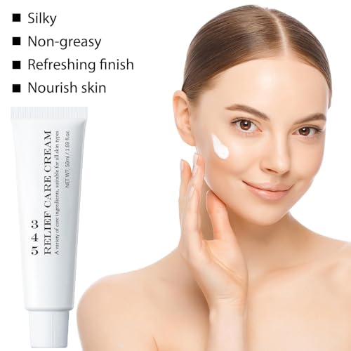 YOOJ® 2 Pcs 345 Relief Cream, Soothing Recovery & Moisture Daily Face Moisturizer, Korean Soothing Moisturizer, 345 Repair Barrier Cream for All Skin Types (50ml/1.69floz)