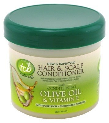 Tcb Naturals Hair & Scalp Conditioner Olive Oil 10oz. Jar (2 Pack)