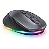 LED-Bluetooth-Mouse-seenda-3-Mode-Silent-Rechargeable-Wireless-Bluetooth-Mouse-BT50BT3024G-for-Multi-Device-Compatible-with-iPad-Laptop-PC-Mac-OS-Windows-Android-Space-Gray LED Bluetooth Mouse, seenda 3-Mode Silent Rechargeable Wireless Bluetooth Mouse( BT5.0/BT3.0/2.4G) for Multi Device…