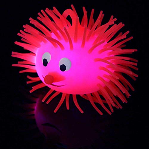 12-Pack of Flashing Panda Multi-Color LED Flashing Puffer Yo-Yo 4" Jumbo Mouse, Assorted Colors - Thumbnail 2