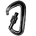 Bolier Heavy Duty Locking Carabiner, 12 KN (2600 lbs of force) Ultralight Aerospace Aluminum Alloy Strength Carabiner Clip for Outdoor Camping, Hammocks, Traveling and More