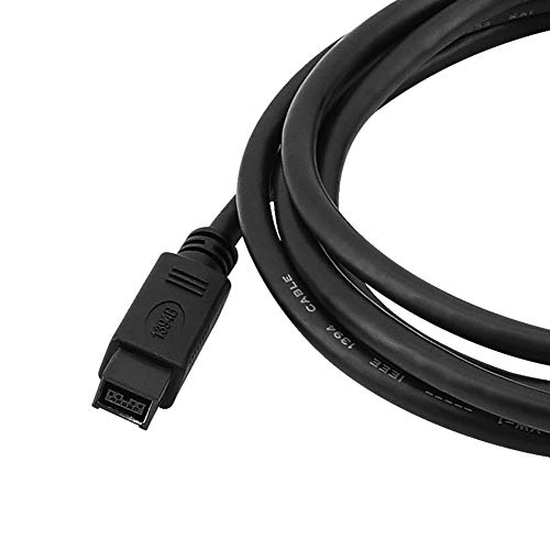 Yeung Qee IEEE 1394B Firewire 800 to 400 9 pin to 6 pin Cable 6ft, Firewire 800 9 Pin/6 Pin Male/Male (9 pin to 6 pin)
