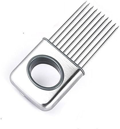 HOPU Easy Stainless Steel Onion Holder Slicer Vegetable Tools Tomato Cutter