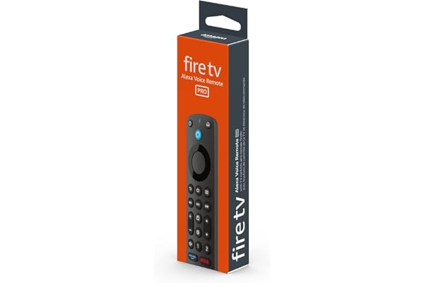 Amazon Alexa Voice Remote Pro, includes remote finder, TV controls, backlit buttons, requires compatible Fire TV device