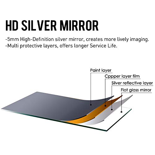 image for NeuType Full Length Mirror Floor Mirror with Standing Holder Bedroom/L