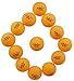 MAPOL 50- Pack Orange 3-Star Premium Ping Pong Balls Advanced Training Table Tennis Ball