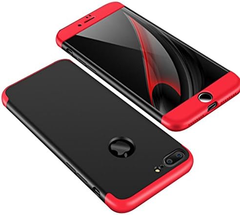 iPhone 7 Case,Highley Shockproof Ultra-thin Hard Case Cover for iPhone 7 4.7inch (black and red)