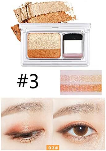 NEW Lazy Eyeshadow Korean Style Cosmetics Matte Shimmer Eye Shadow Stamp Naked Palette With Brush Nude Makeup Set 3