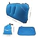 Ultralight Inflatable Backpacking/Camping Pillows - Compressible, Comfortable, Compact for Traveling, Lumbar Back Support, Hiking, Airplanes - Restful Sleep for Camp - Instant Camp Air Cloud (Blue)