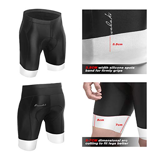 image for Przewalski Mens 3D Padded Cycling Shorts, Bike Biking Half Pants, Cycl