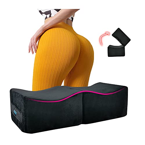 BBL Pillow After Surgery for Butt Brazilian Butt Lift Pillow Booty for Sitting Driving Car Seat Office Chair Lipo,Portable & Lightweight (Large-Black)