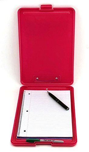 Adorox Legal Size Slim-case Storage Clipboard Pink Plastic Storage Clipboard for Students, Teachers, Sales, Utility, Industrial, Office Professional (Pink)) - Thumbnail 2