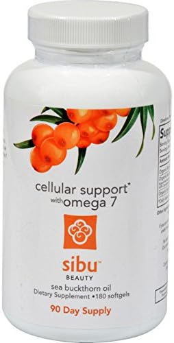 Sibu International Sea Buckthorn Oil Cellular Support with Omega 7-180 Softgels