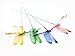 yueton 20pcs Garden Yard Planter Colorful Whimsical Dragonfly Lawn Stakes Garden Ornaments & Patio Decoration