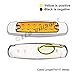 20 Pcs LedVillage 12V DC 6.4 Inch Amber LED Side Marker Clearance Lamp Great Replacement Heavy Truck Lighting 12 Diodes Peterbilt Freightliner Trailer Truck ATV SUV Coach Surface Mount Waterproof BB12thumb 2