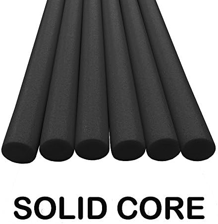 USA Foam Solid Core Deluxe Foam Pool Swim Noodles 6 Pack 5 Foot Length Includes Sling Chair